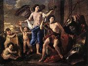 POUSSIN, Nicolas The Victorious David af china oil painting reproduction